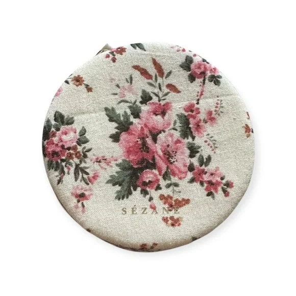 Sézane Jewelry Case Vintage Flower Print Organic Cotton - Picture 5 of 8